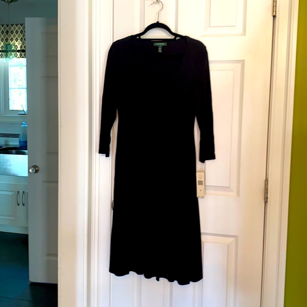 Black midi Lauren dress